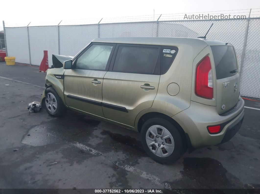 2012 Kia Soul Base Green vin: KNDJT2A50C7450812