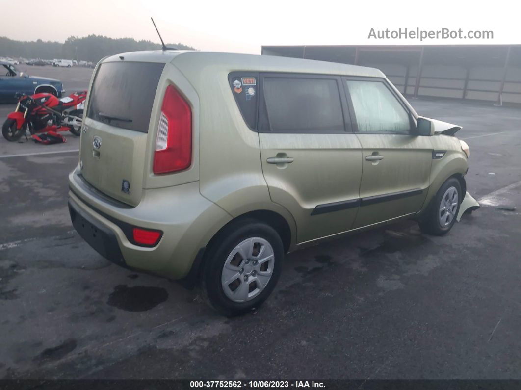 2012 Kia Soul Base Green vin: KNDJT2A50C7450812