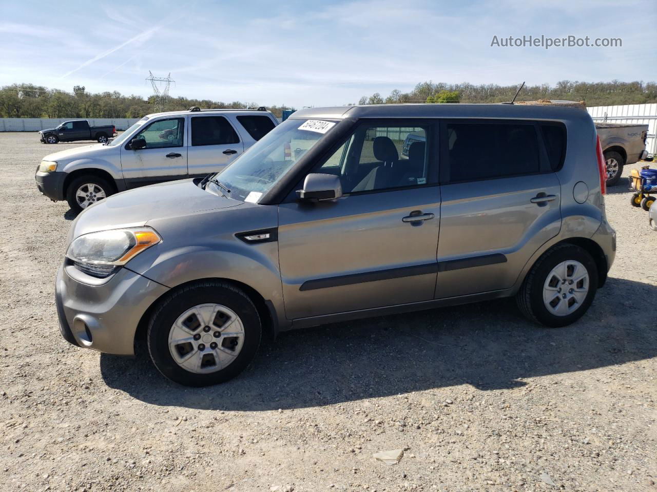 2013 Kia Soul Gray vin: KNDJT2A51D7615476