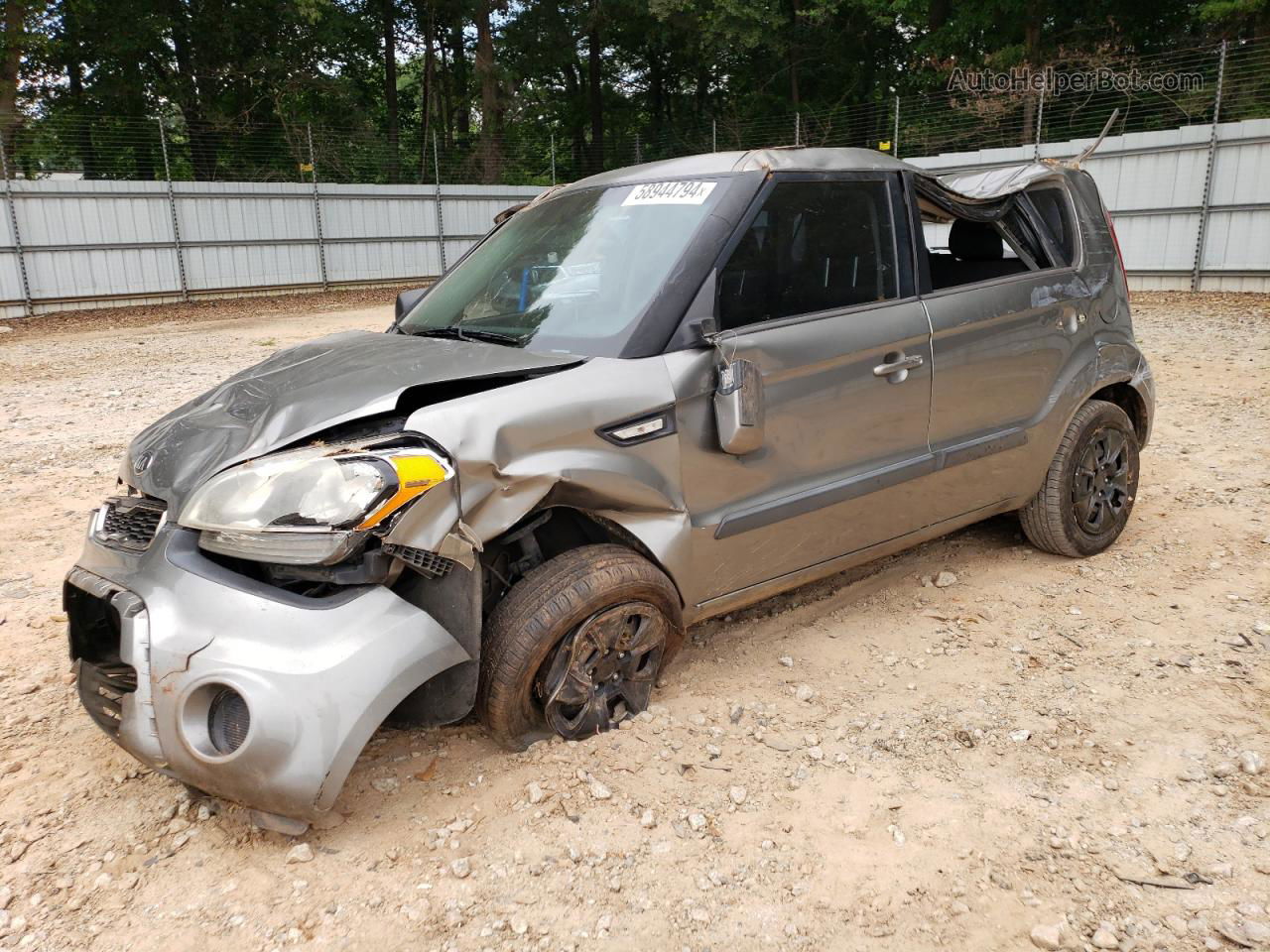 2013 Kia Soul  Gray vin: KNDJT2A52D7498958