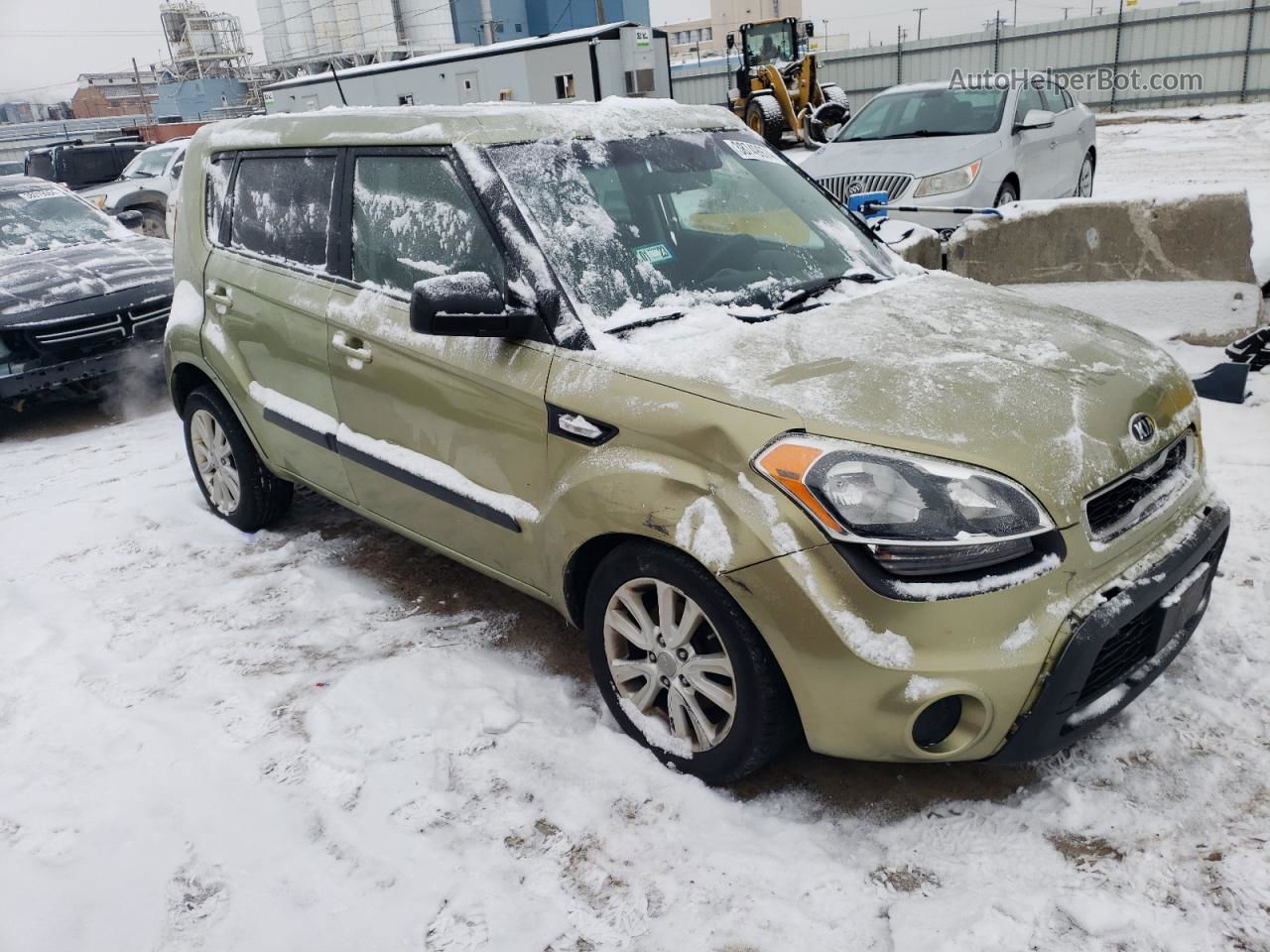 2013 Kia Soul  Зеленый vin: KNDJT2A52D7600839