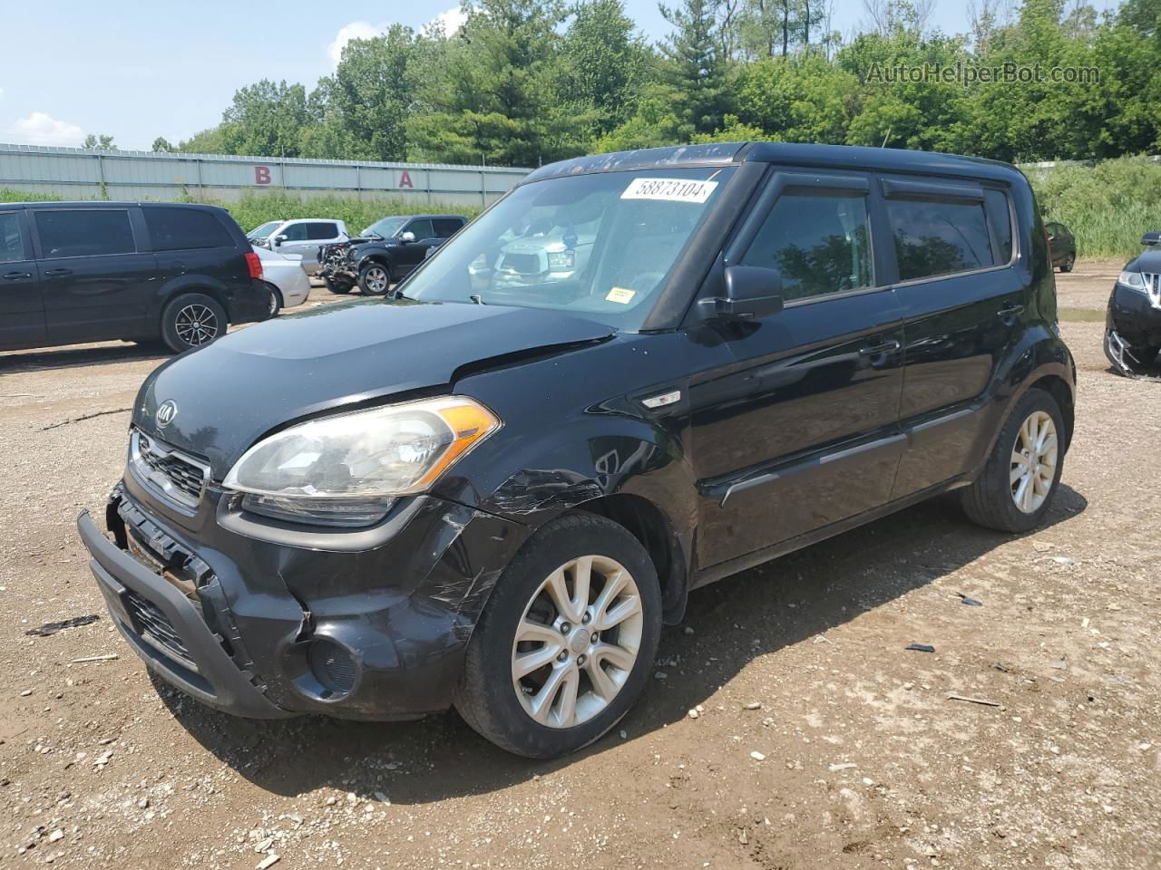 2013 Kia Soul  Black vin: KNDJT2A52D7616166