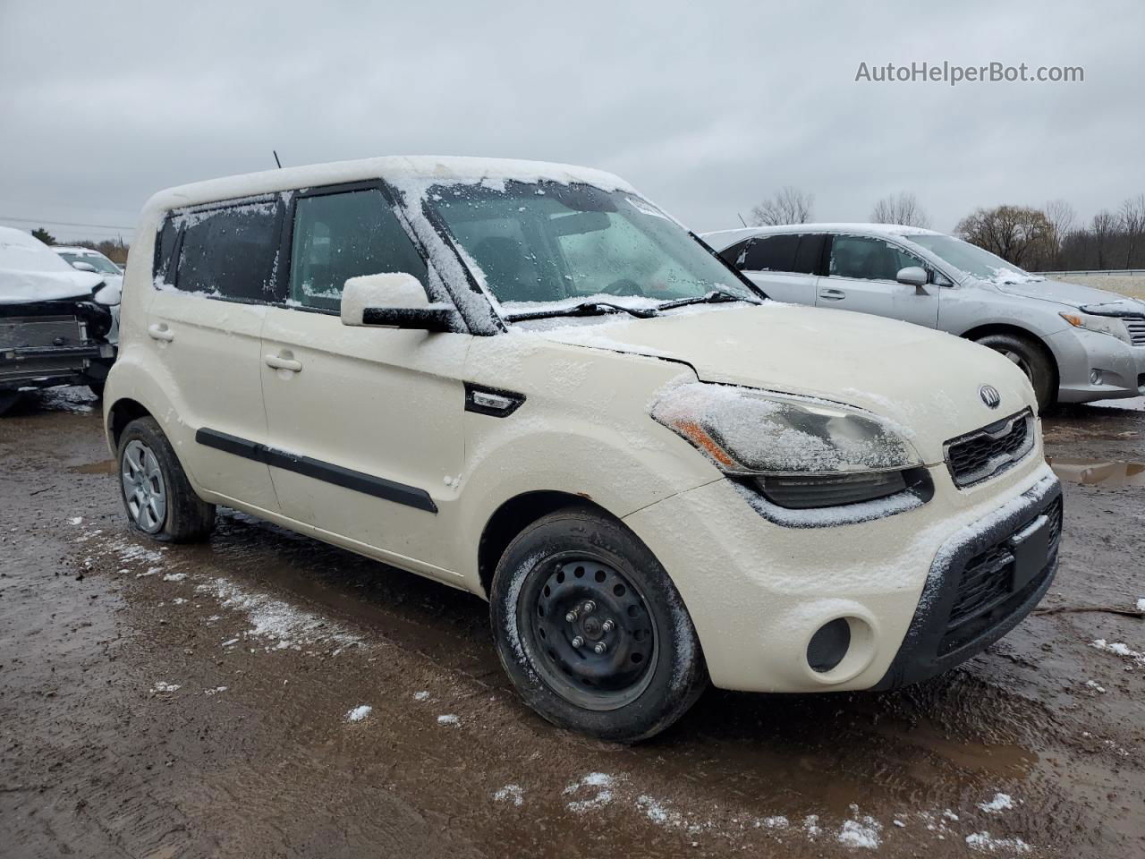 2013 Kia Soul White vin: KNDJT2A53D7516156