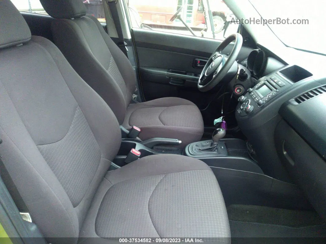 2012 Kia Soul Зеленый vin: KNDJT2A54C7442759