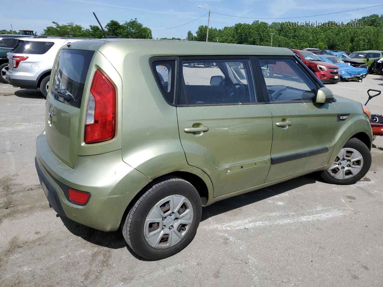 2013 Kia Soul  Green vin: KNDJT2A54D7529448