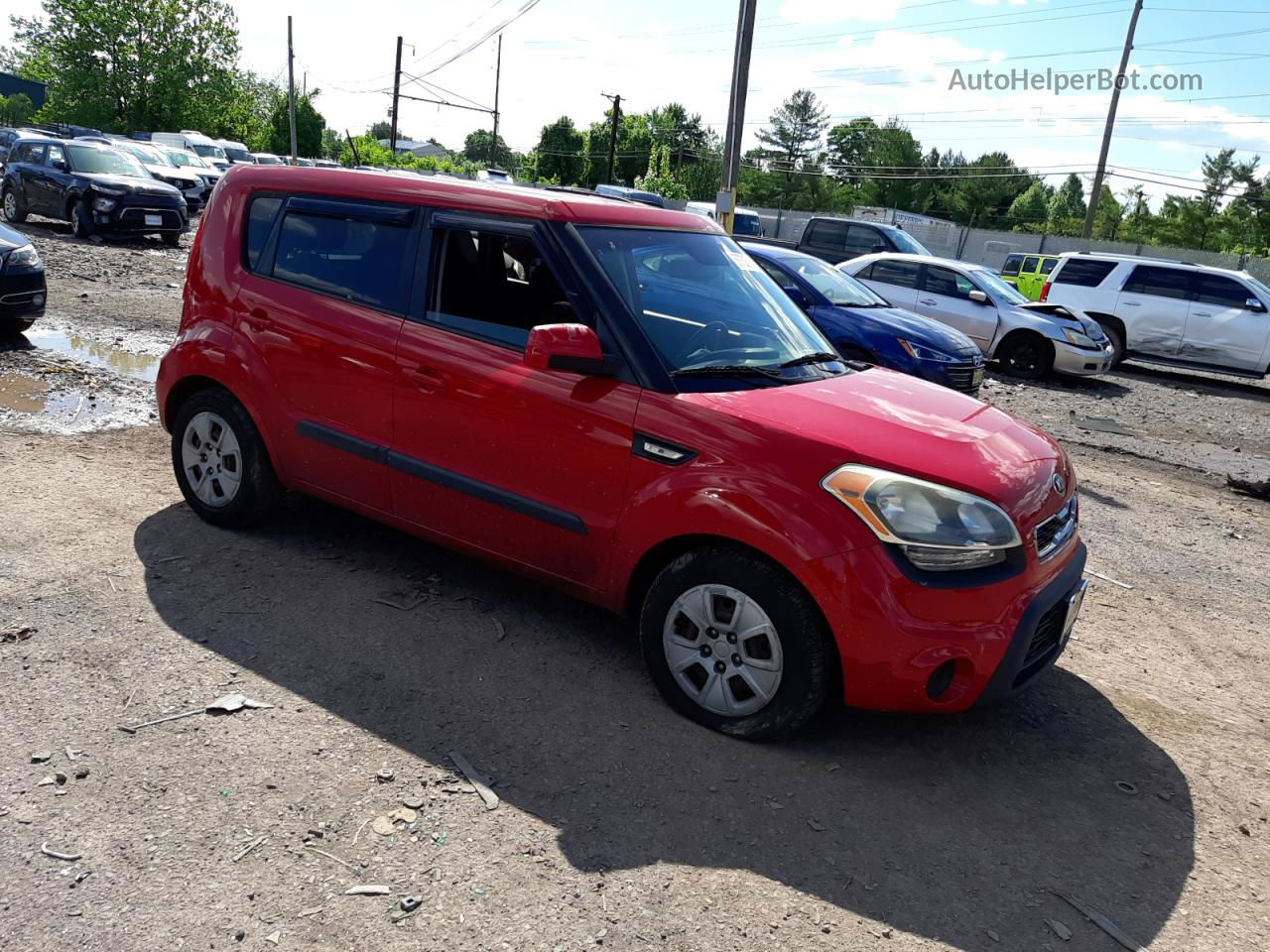 2013 Kia Soul  Красный vin: KNDJT2A55D7492880