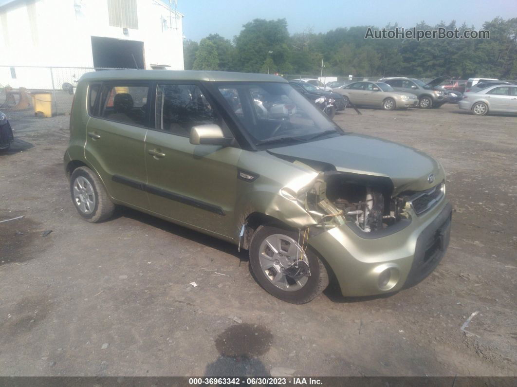 2013 Kia Soul Base Зеленый vin: KNDJT2A56D7632886