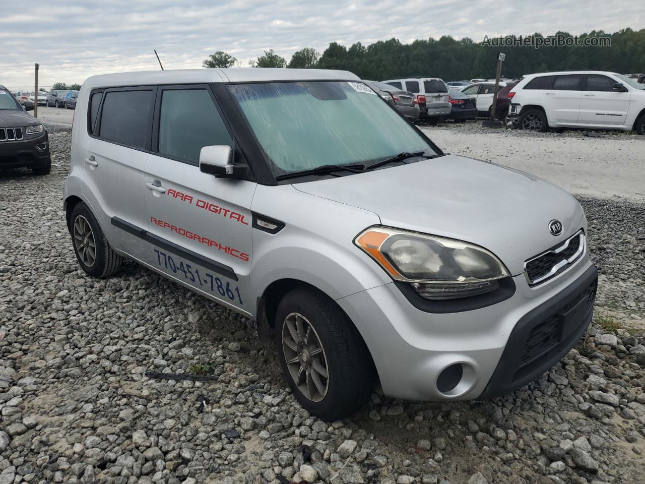 2012 Kia Soul  Серебряный vin: KNDJT2A57C7407651