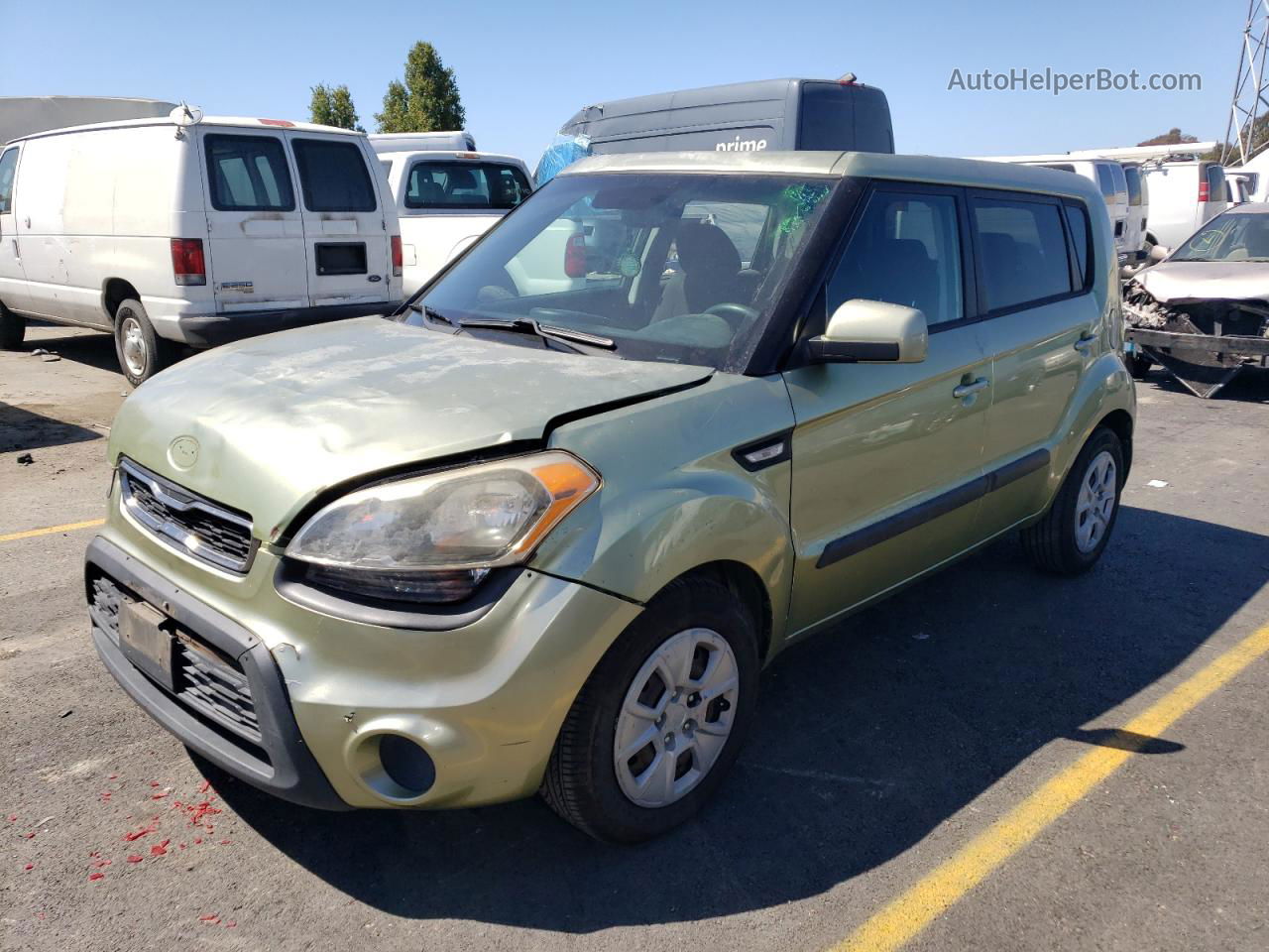 2013 Kia Soul  Зеленый vin: KNDJT2A57D7592480