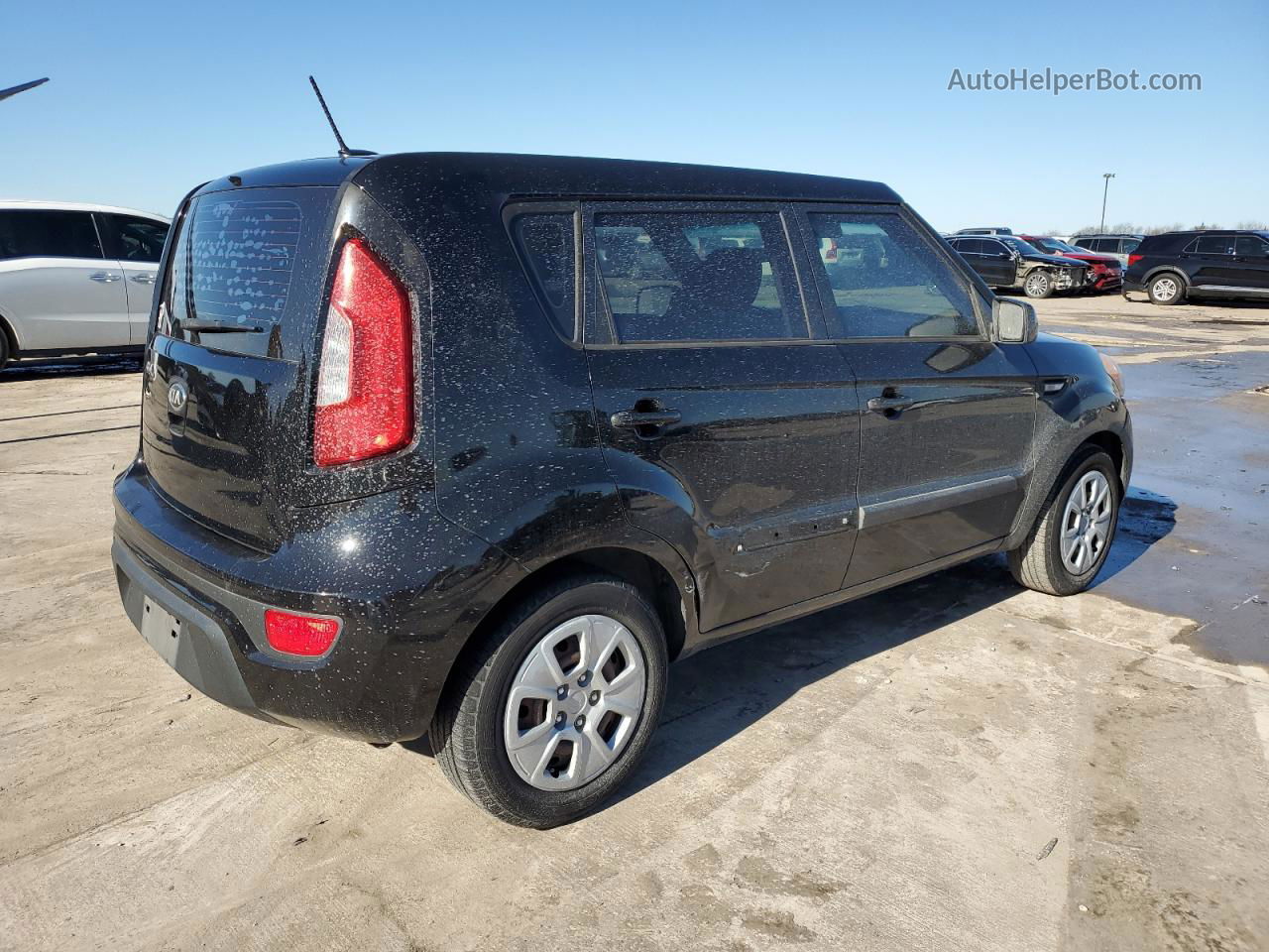 2013 Kia Soul  Черный vin: KNDJT2A57D7612887