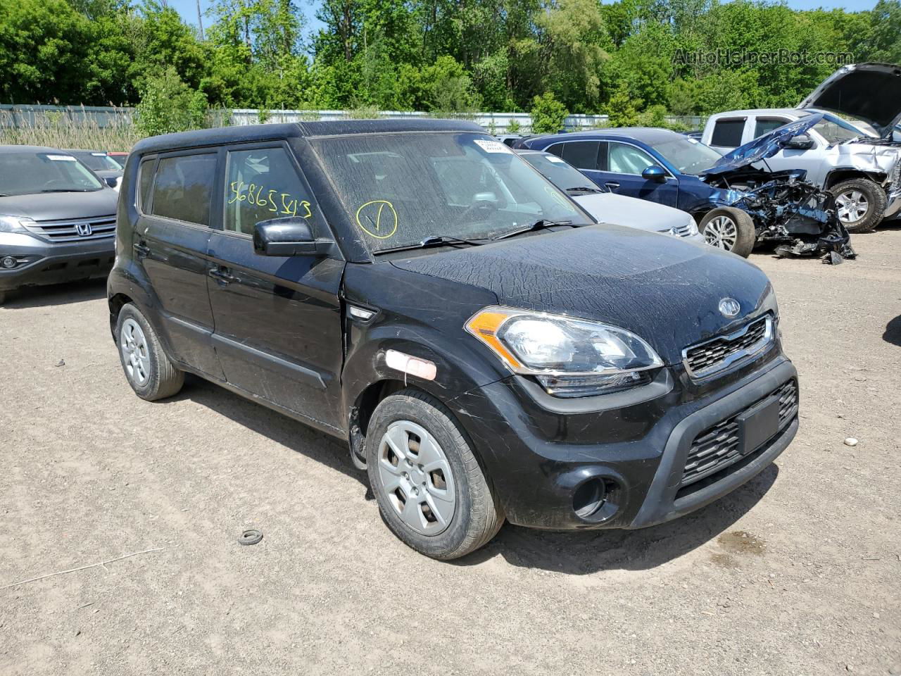 2012 Kia Soul  Черный vin: KNDJT2A58C7443767