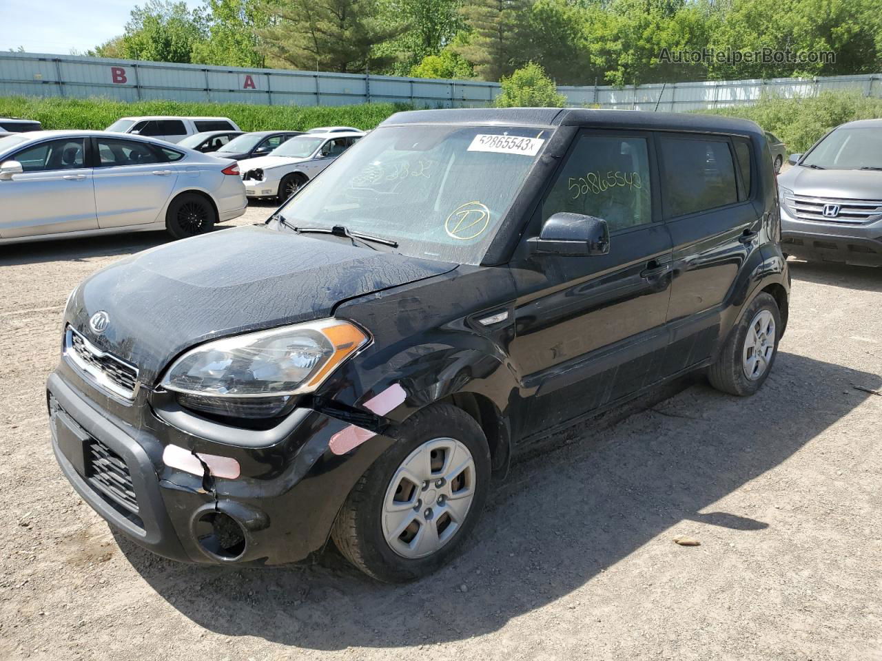 2012 Kia Soul  Черный vin: KNDJT2A58C7443767