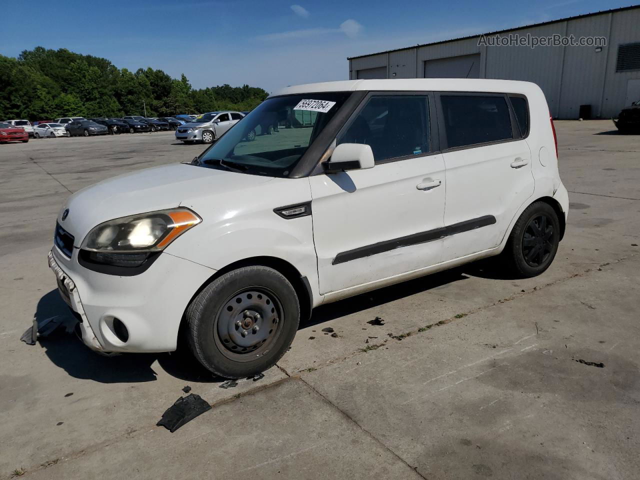 2013 Kia Soul  White vin: KNDJT2A59D7549663