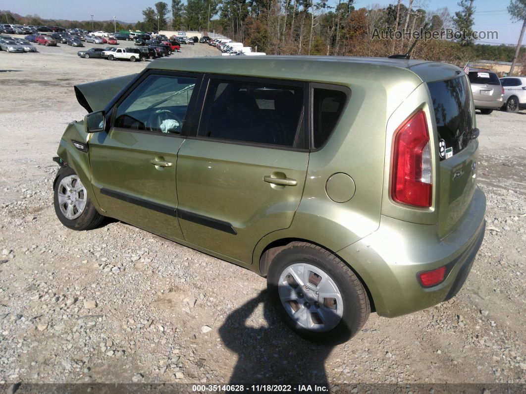 2013 Kia Soul Base Green vin: KNDJT2A59D7602006