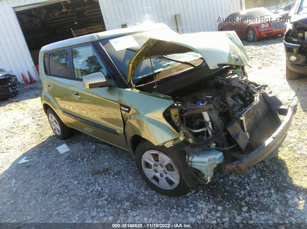 2013 Kia Soul Base Зеленый vin: KNDJT2A59D7602006