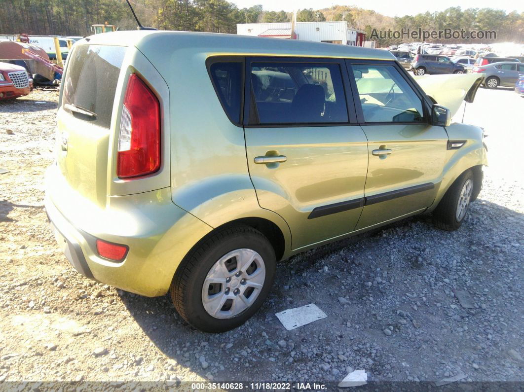 2013 Kia Soul Base Green vin: KNDJT2A59D7602006