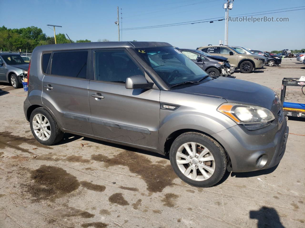 2013 Kia Soul  Gray vin: KNDJT2A5XD7629151