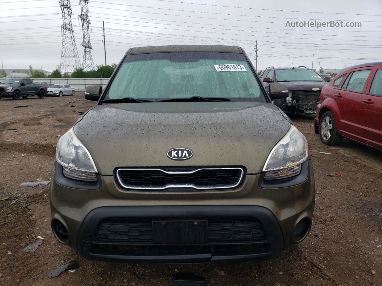 2012 Kia Soul + Желто-коричневый vin: KNDJT2A60C7359287