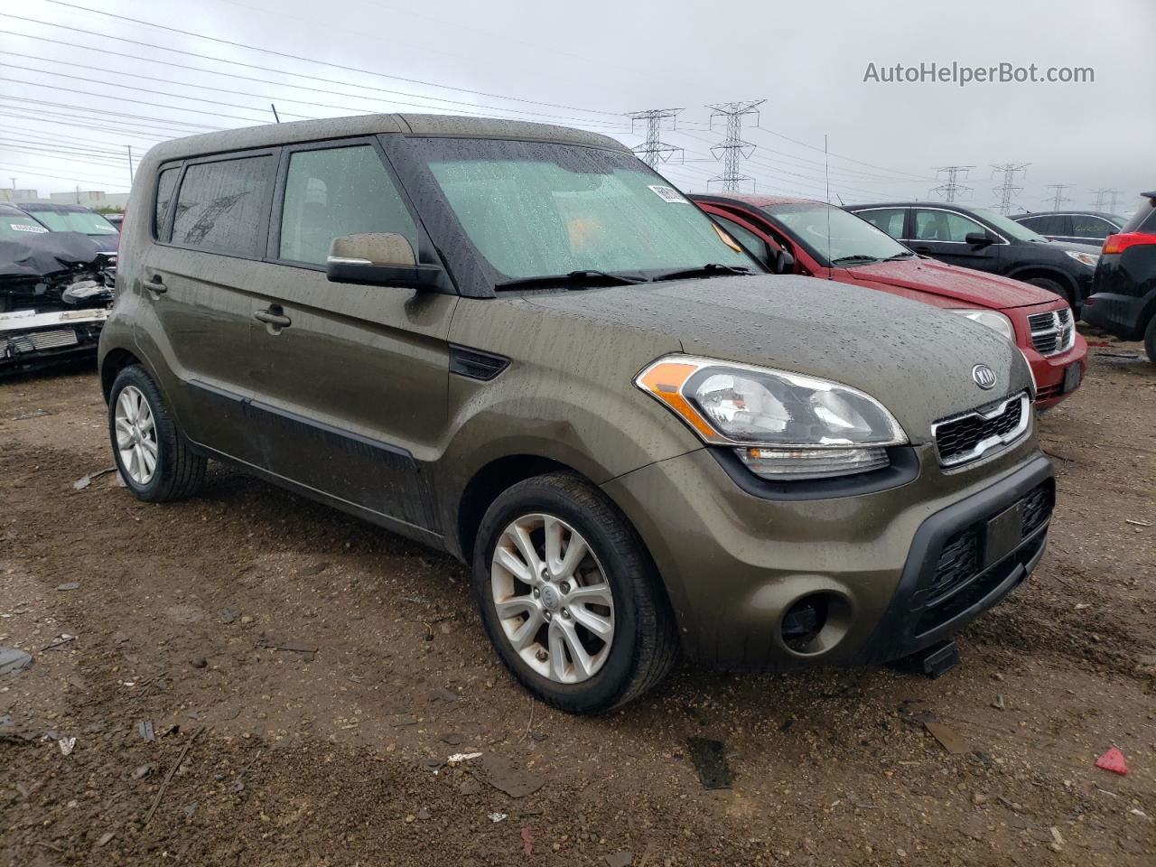 2012 Kia Soul + Желто-коричневый vin: KNDJT2A60C7359287