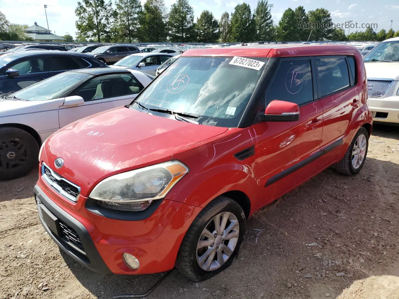 2012 Kia Soul + Красный vin: KNDJT2A60C7364649