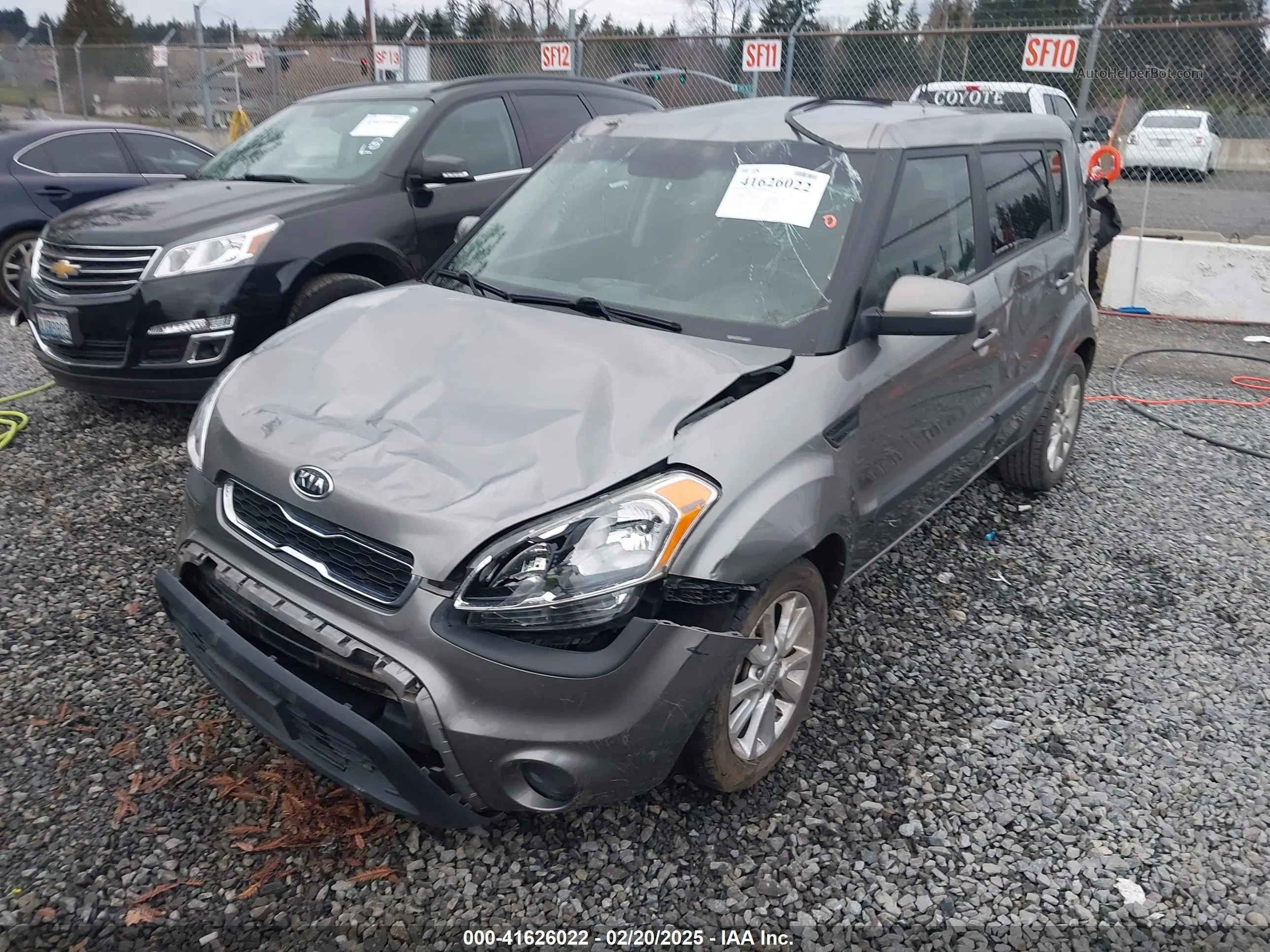 2012 Kia Soul + Серый vin: KNDJT2A61C7464209