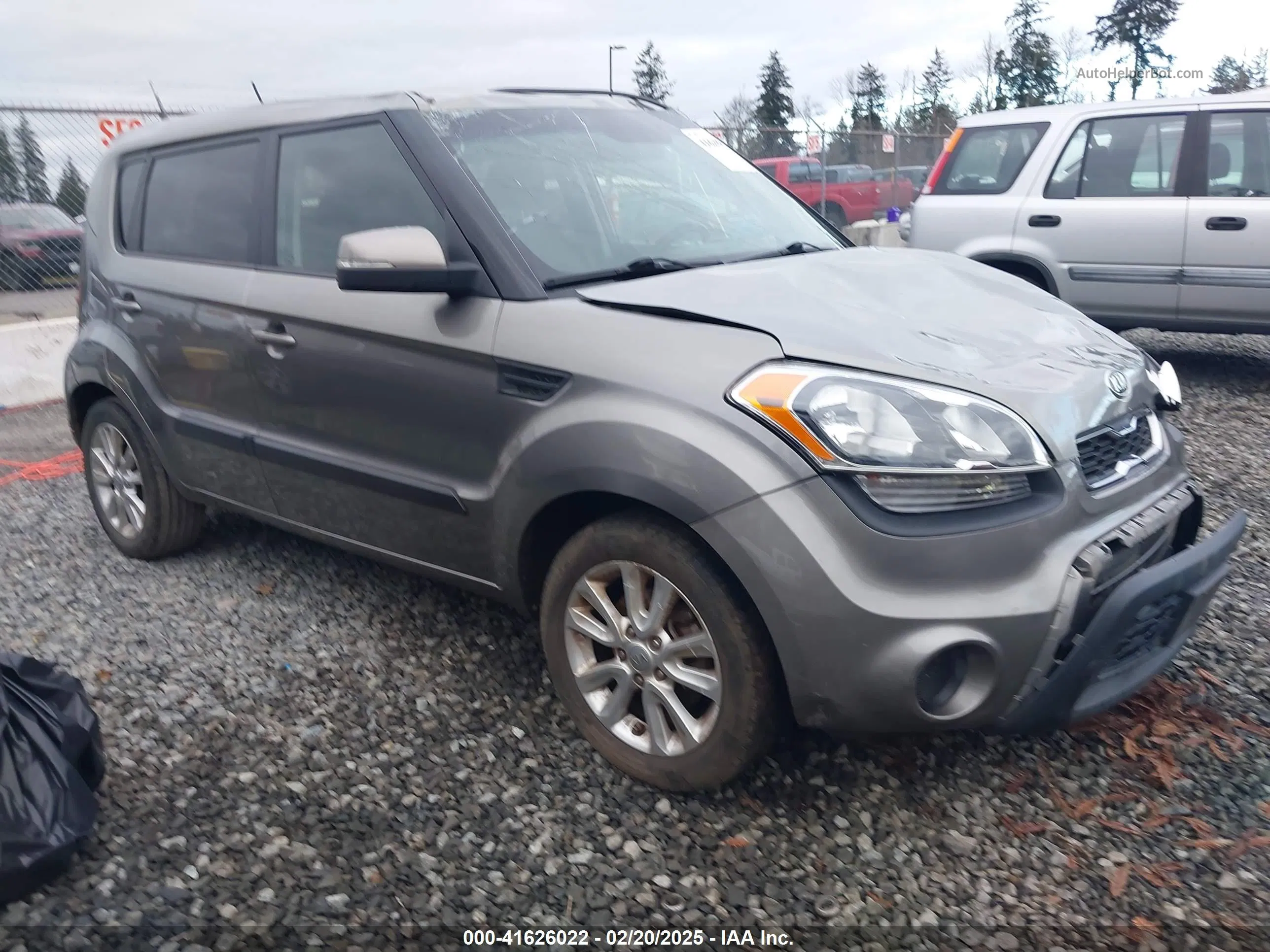 2012 Kia Soul + Серый vin: KNDJT2A61C7464209