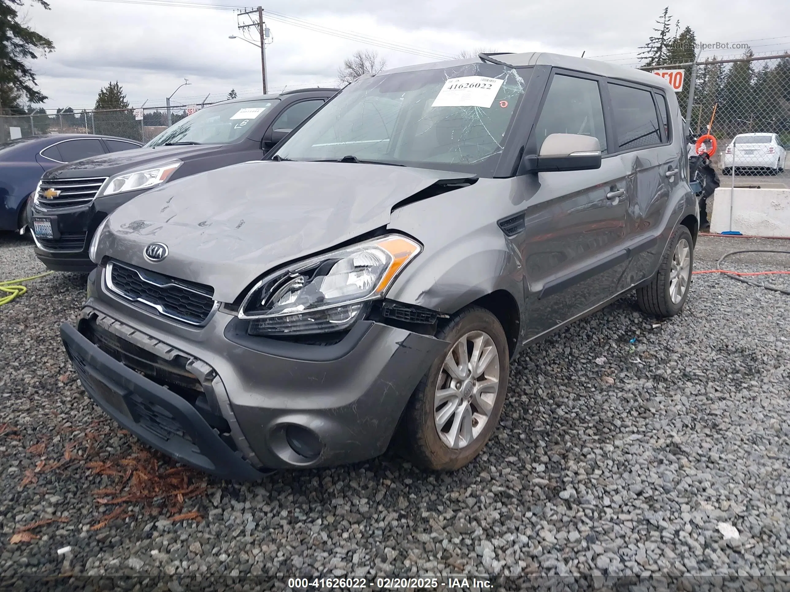 2012 Kia Soul + Серый vin: KNDJT2A61C7464209