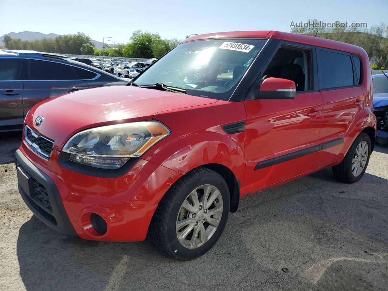 2013 Kia Soul + Red vin: KNDJT2A61D7623697