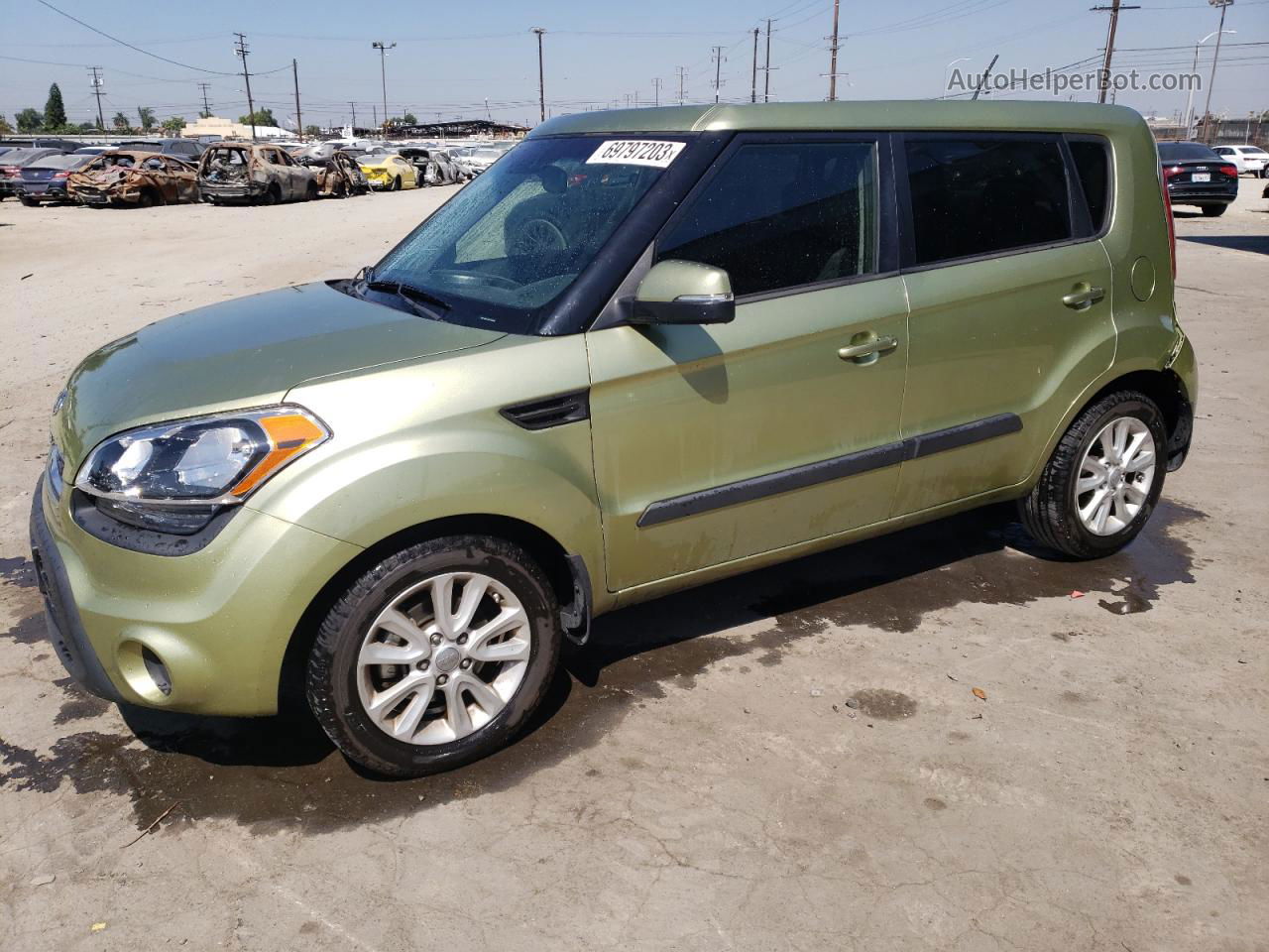 2012 Kia Soul + Зеленый vin: KNDJT2A62C7454336