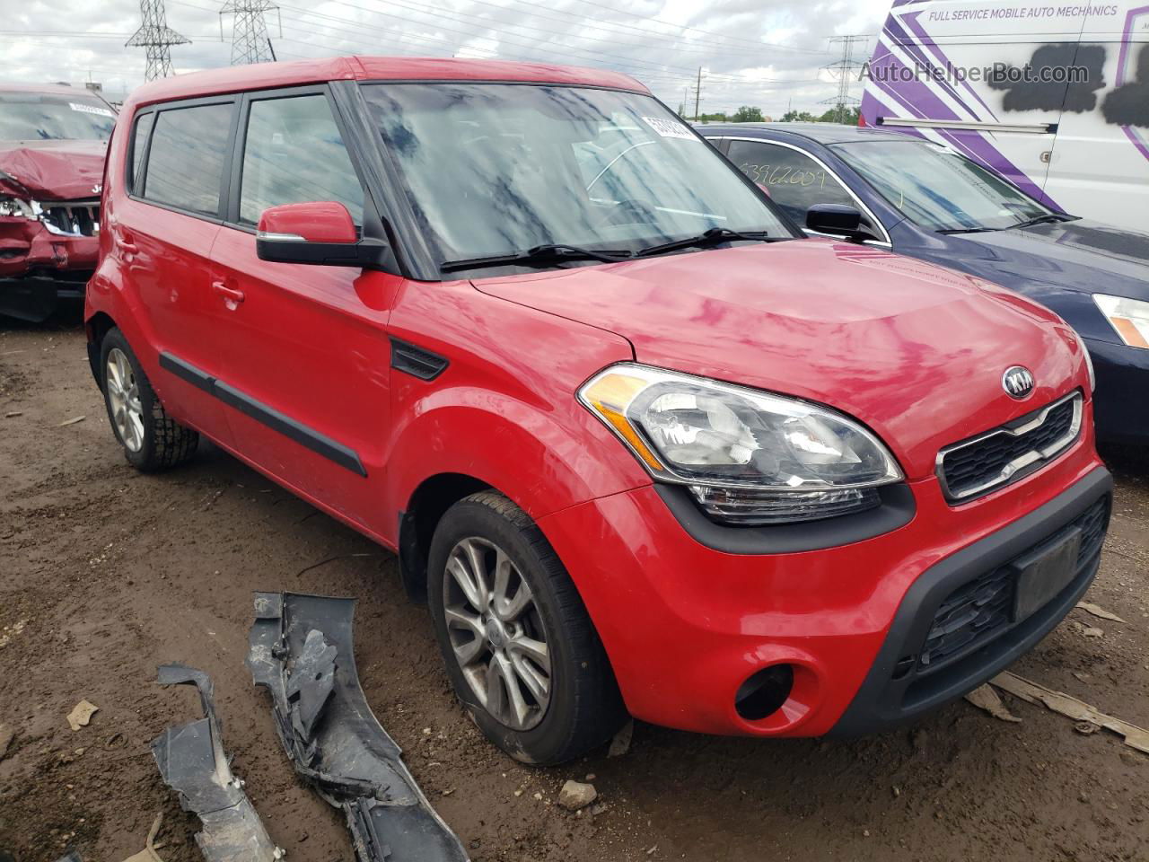 2013 Kia Soul + Red vin: KNDJT2A63D7548551