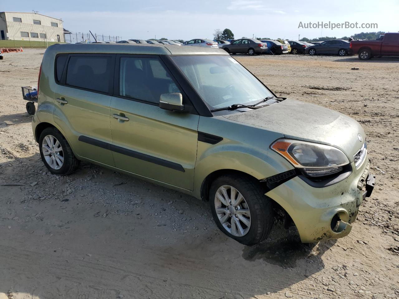 2013 Kia Soul + Green vin: KNDJT2A63D7566905