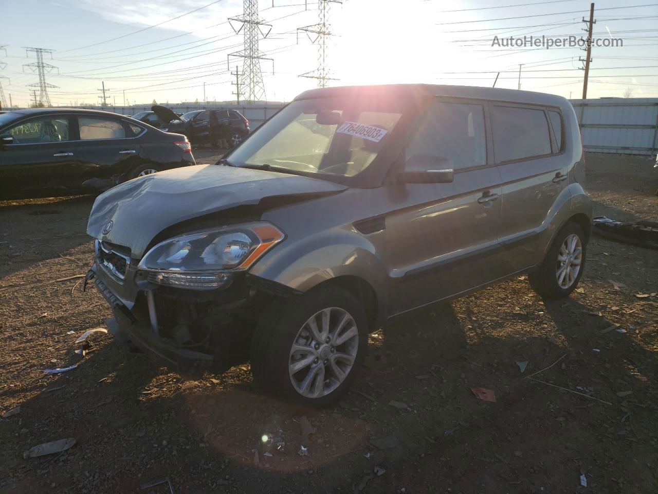 2012 Kia Soul + Серый vin: KNDJT2A65C7436817