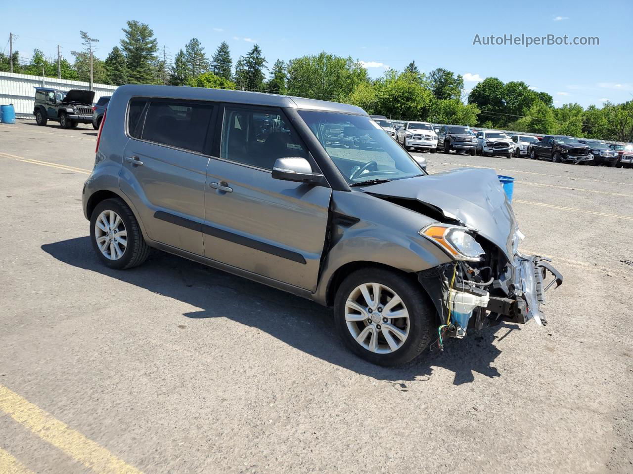 2013 Kia Soul + Серый vin: KNDJT2A65D7569059