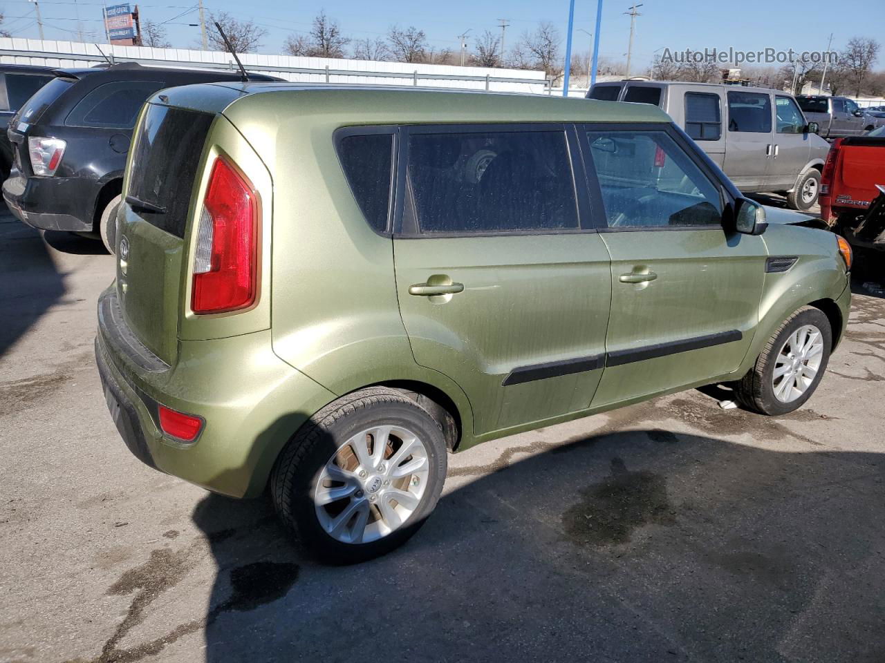 2012 Kia Soul + Зеленый vin: KNDJT2A66C7392388