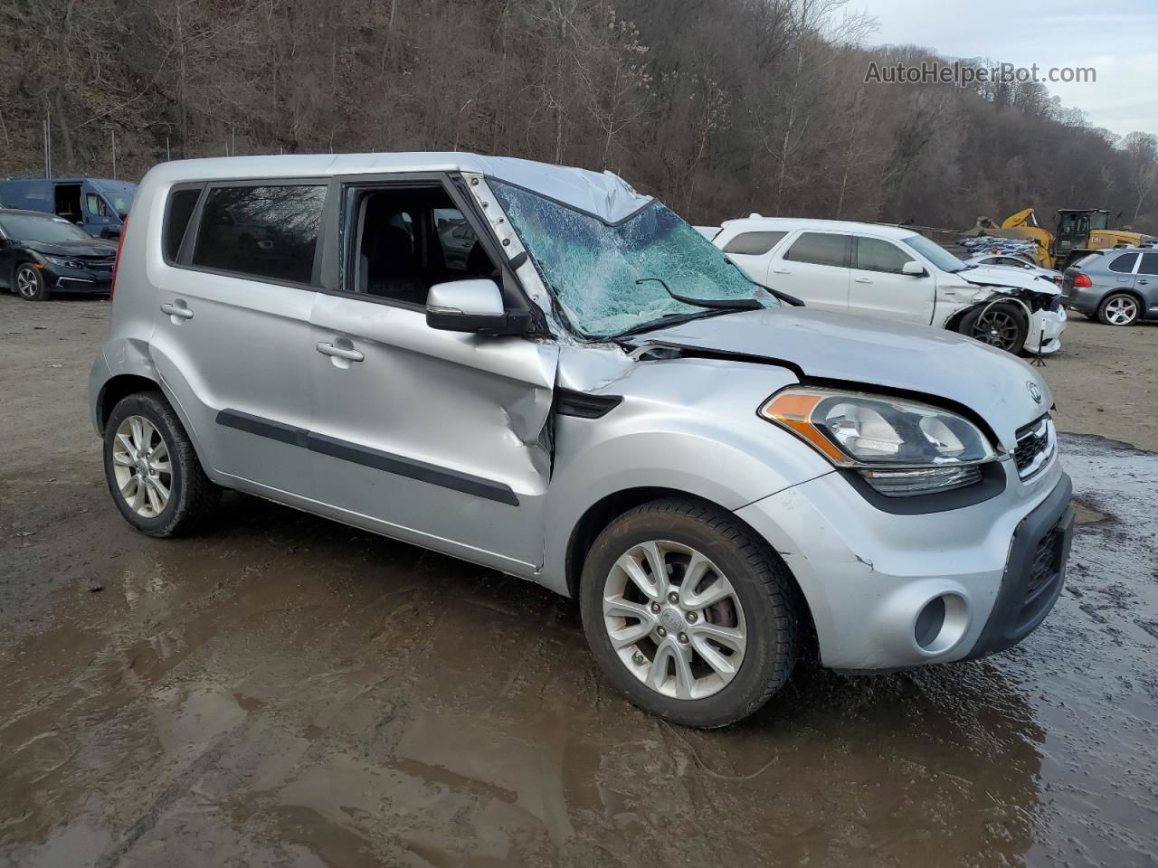 2012 Kia Soul + Серебряный vin: KNDJT2A66C7399115