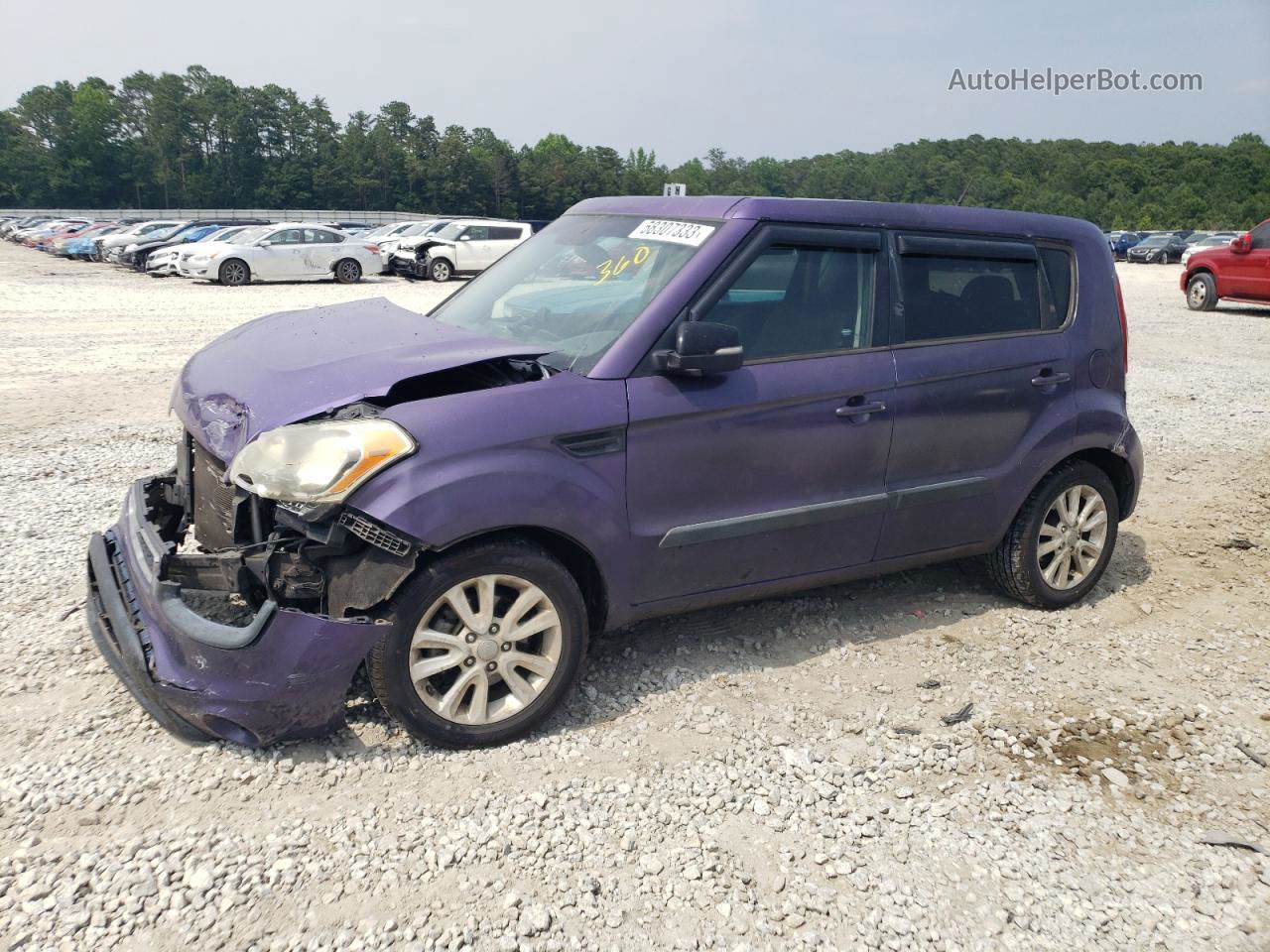 2013 Kia Soul + Purple vin: KNDJT2A66D7590602