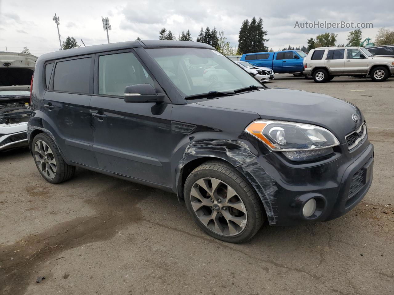 2013 Kia Soul + Черный vin: KNDJT2A69D7621776