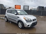 2013 Kia Soul + Silver vin: KNDJT2A6XD7489028