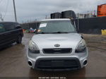 2013 Kia Soul + Silver vin: KNDJT2A6XD7489028