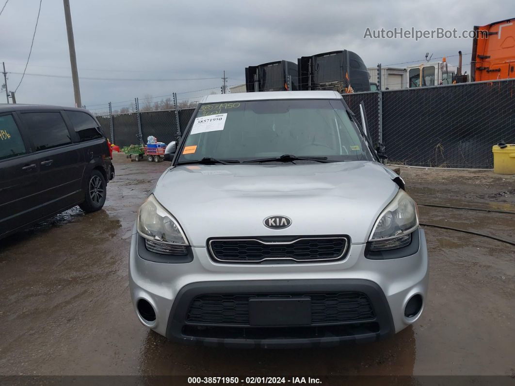 2013 Kia Soul + Silver vin: KNDJT2A6XD7489028