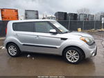 2013 Kia Soul + Silver vin: KNDJT2A6XD7489028