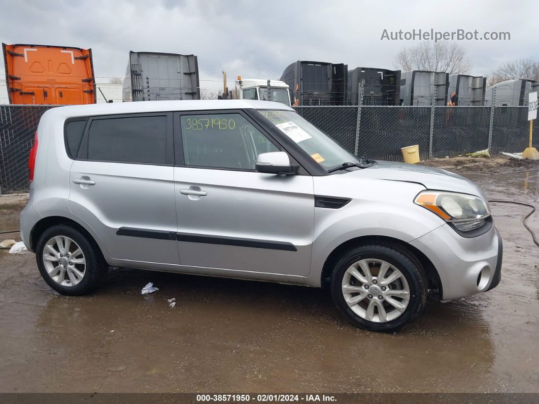 2013 Kia Soul + Silver vin: KNDJT2A6XD7489028