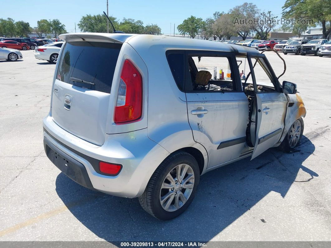 2013 Kia Soul + Silver vin: KNDJT2A6XD7754997