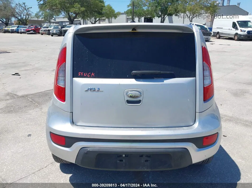 2013 Kia Soul + Silver vin: KNDJT2A6XD7754997