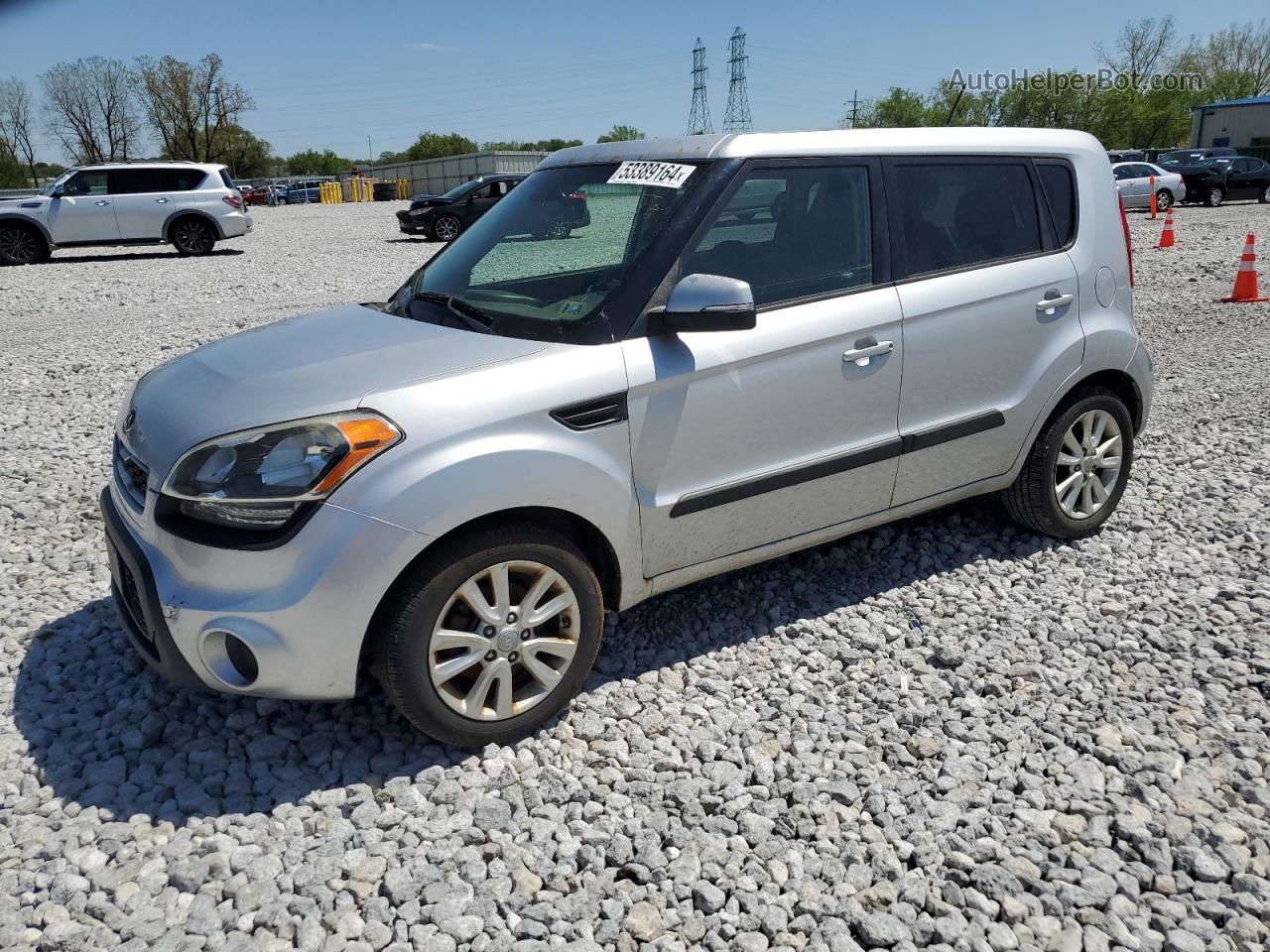 2013 Kia Soul + Silver vin: KNDJT2A6XD7763800