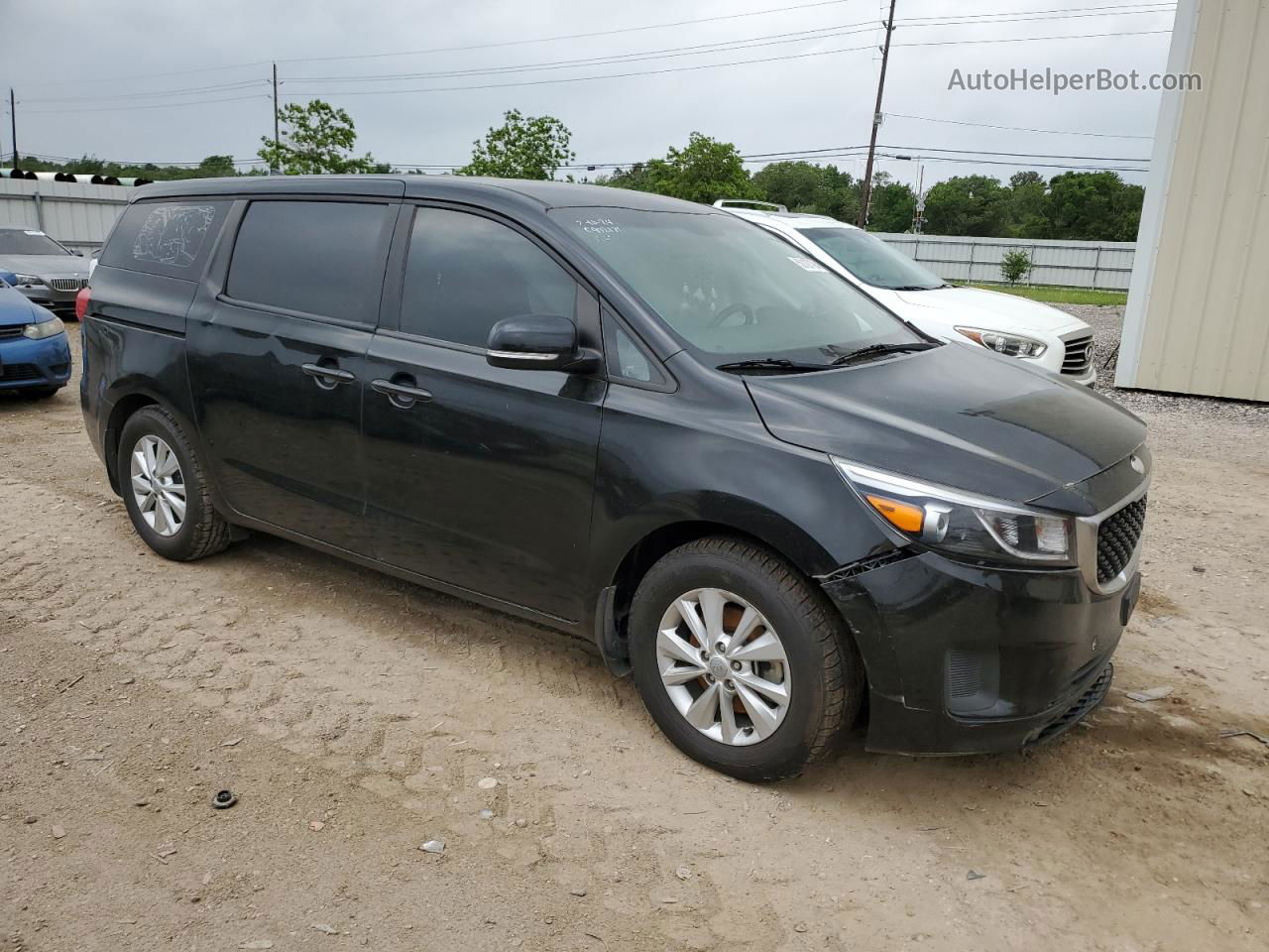 2017 Kia Sedona L Черный vin: KNDMA5C10H6264764