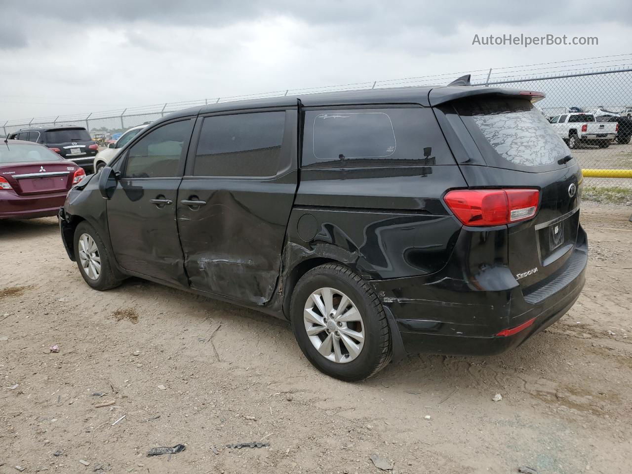 2017 Kia Sedona L Черный vin: KNDMA5C10H6264764