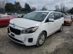 2017 Kia Sedona L White vin: KNDMA5C11H6304477