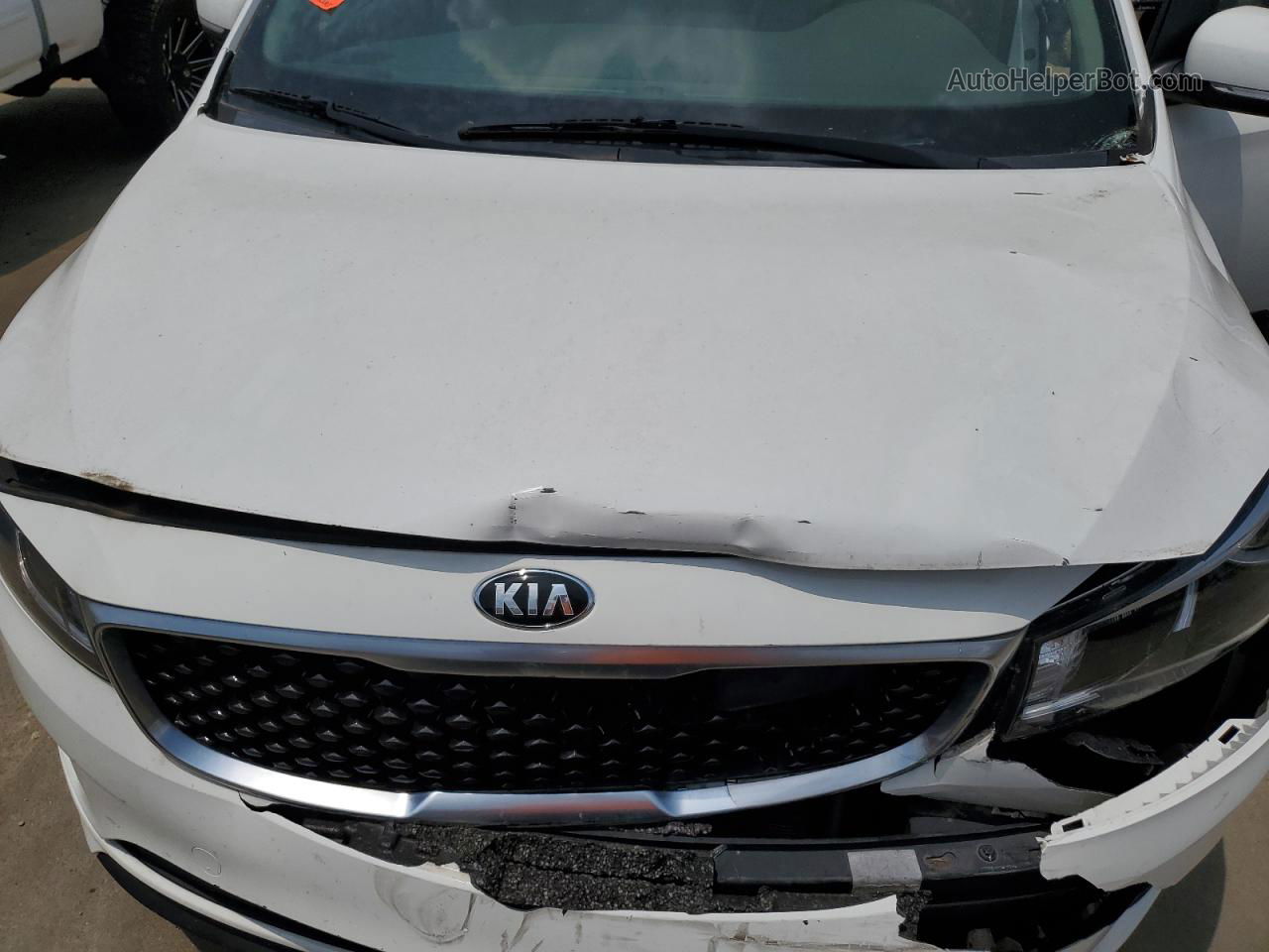 2017 Kia Sedona L White vin: KNDMA5C12H6281078