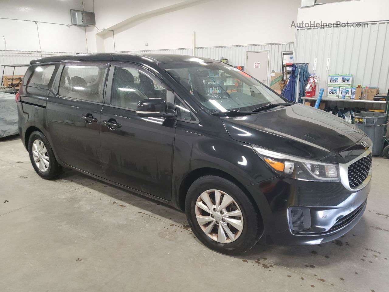 2017 Kia Sedona L Black vin: KNDMA5C13H6279646